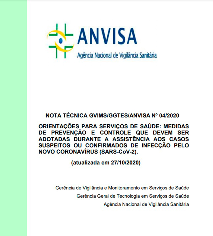 NOTA TECNICA ANVISA 04/2020 Revisao 27.10.2020